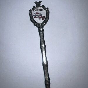 Vintage Maine Souvenir Spoon Lobster Handle Boothbay Harbor